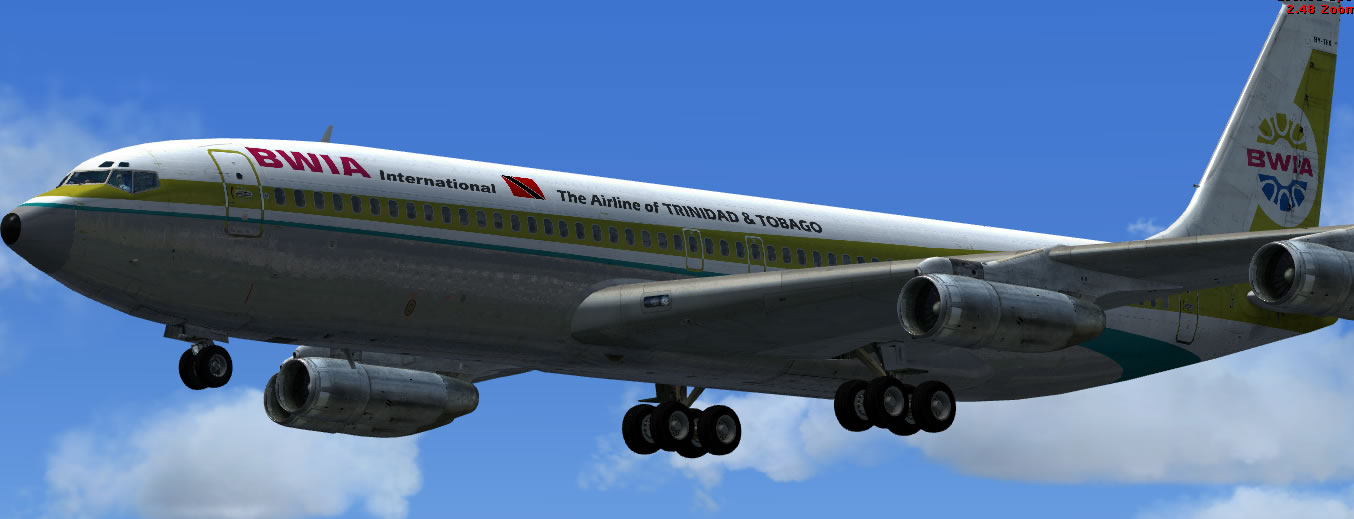 Boeing 707 FSX Chrome repaint captain Sim